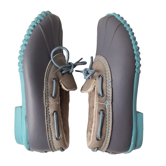 JBU Gwen Size 8 Weather Ready Vegan Rubber Faux‎ Fur Lined Slip-On Rain Shoes - Picture 5 of 11